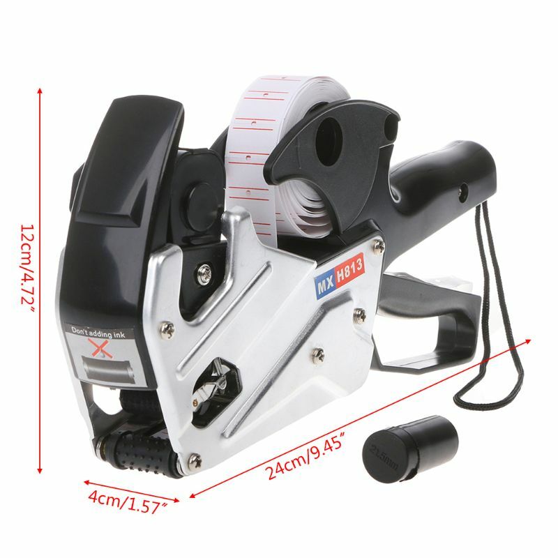 MX-H813 A-line 8 Digits Price Tag Labeler Labeller Label Paper For Retail St J60A