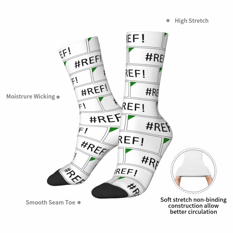 Excel #REF! Error Socks Harajuku Super Soft Stockings All Season Long Socks Accessories for Man's Woman's Gifts