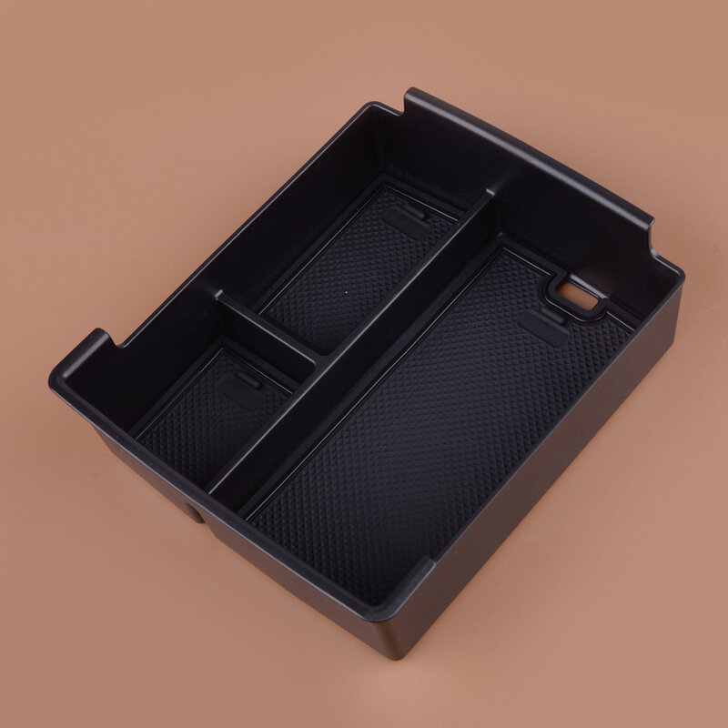 Black Plastic Car Interior Front Center Console Armrest Storage Box Tray Organizer Fit for Ford Maverick 2022 2023 2024