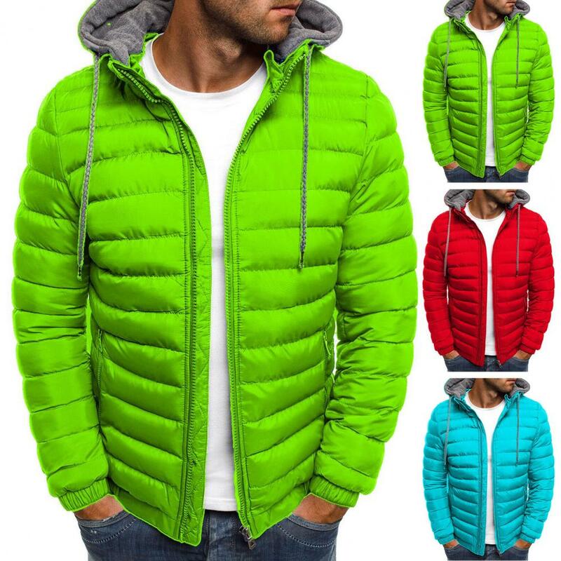 Jaqueta masculina com capuz, casaco de motocicleta, almofada de algodão, cardigan clássico da moda, alta qualidade, 2023, novo