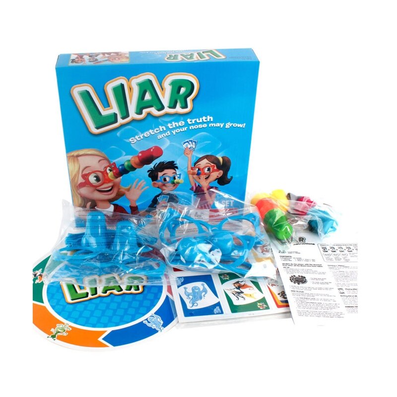 Permainan Pesta Permainan Pembohong Permainan Papan Serat Pembohong untuk Anak-anak Permainan Pesta Menyenangkan Kacamata Hidung