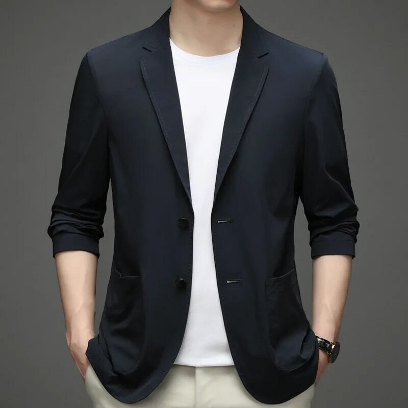 9317-T-Koreańska wersja slim-fit płaszcz pana młodego garnitur ślubny