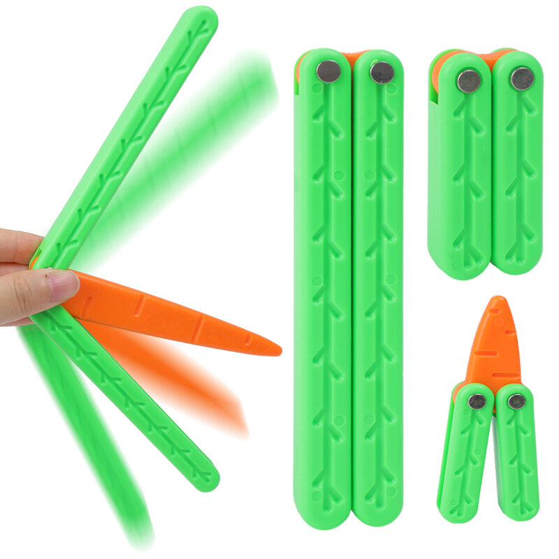 子供のための3D印刷されたプラスチック製折りたたみナイフ,子供のためのシミュレーション,バタフライナイフ,重力おもちゃ,ミニスイングナイフ,アクショントレーニングアクセサリー