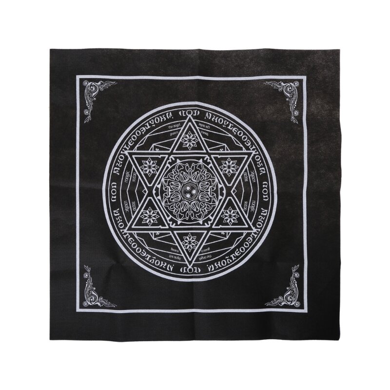 652D Square Pendulum Divination Altar Tablecloth Board Game Card Pad Runes Table Altar Cloth Metaphysical Board Game Mat