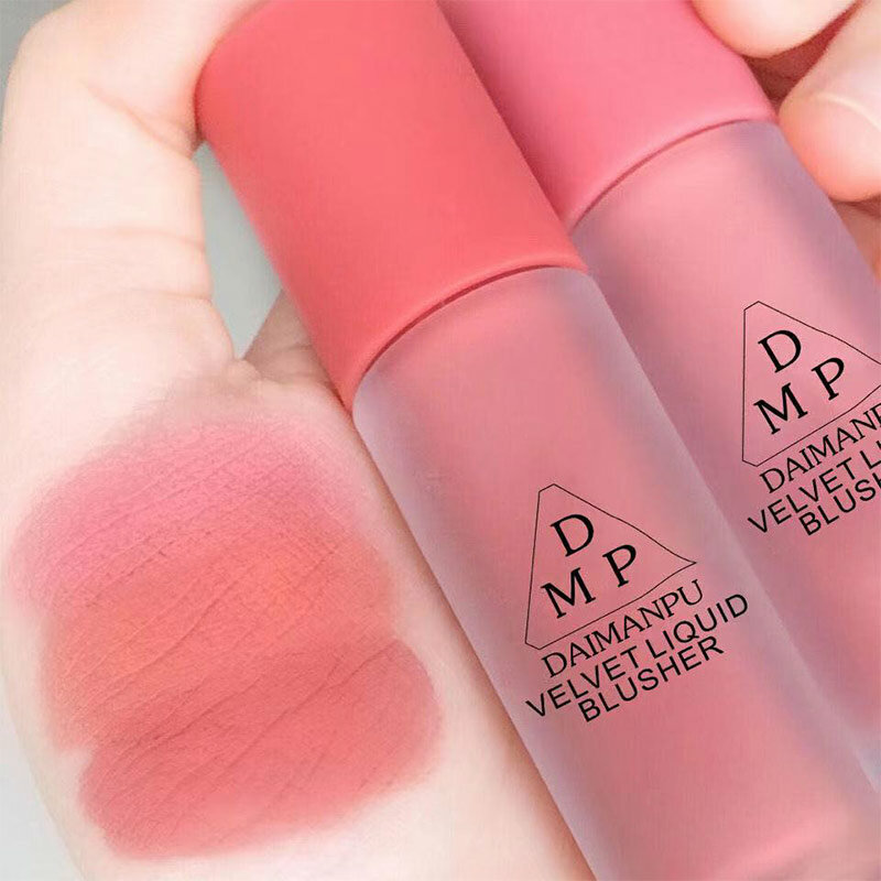 Matte Velvet Liquid Blush Easy To Wear Waterproof Face Pigment Long-lasting Blusher Natural Highlighter Korean Makeup for Women