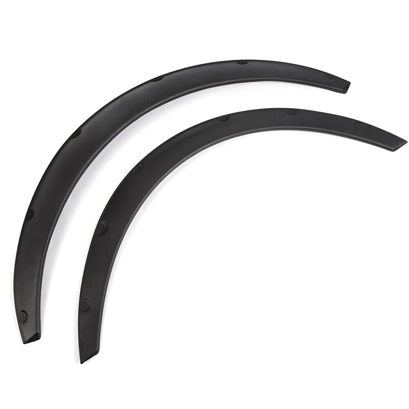Guardabarros Universal para rueda de coche, 4 piezas, flexibles pero duraderos, de poliuretano, color negro