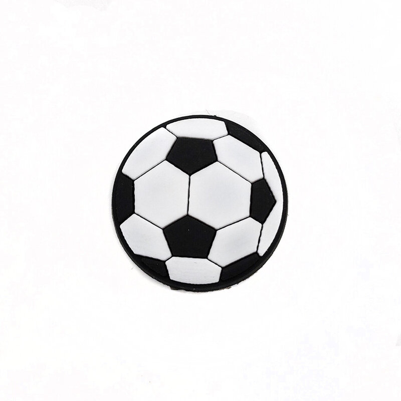 Jibz-zuecos de fútbol con dibujos animados para Niños, 1 piezas, estrella deportiva, bricolaje, sandalias decorativas