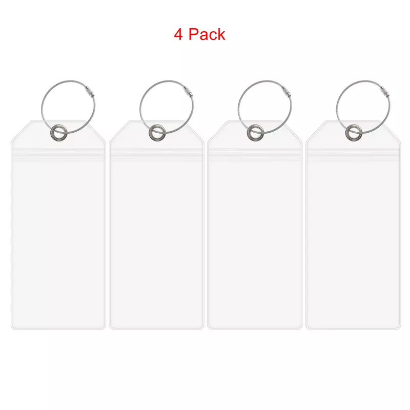 Cruise Luggage Tags para a princesa, titulares de Carnaval, Costa, Holanda, América, P & O, e Noruega, navios de cruzeiro, 4 PCs