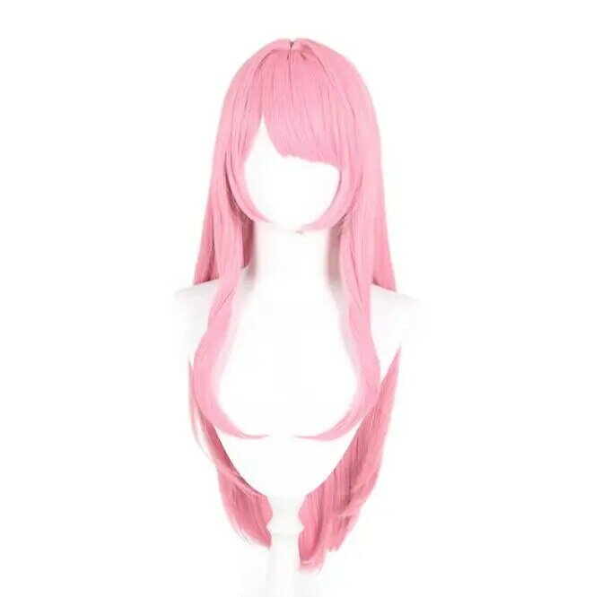 Chihaya Anon Wig Cosplay, Wig serat sintetis, Wig Cosplay Anime BanG, rambut panjang Cosplay Sakura Pink