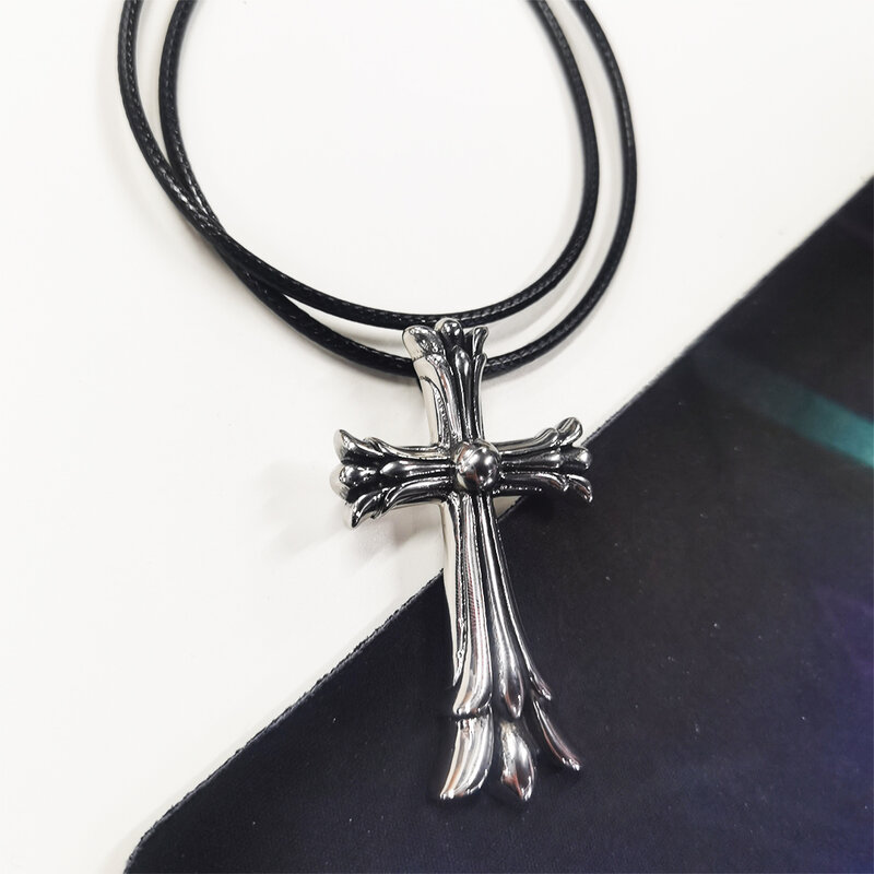 FANDAO-мужское модное ожерелье с крестом, женское Ретро готическое ожерелье, лучший выбор для вашего любимого