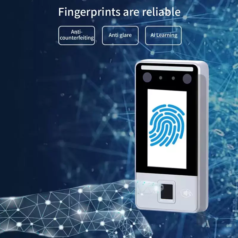 Productos de sistema de control de acceso biométrico de asistencia de alta calidad con reconocimiento facial + palmvena y Shellm de Metal