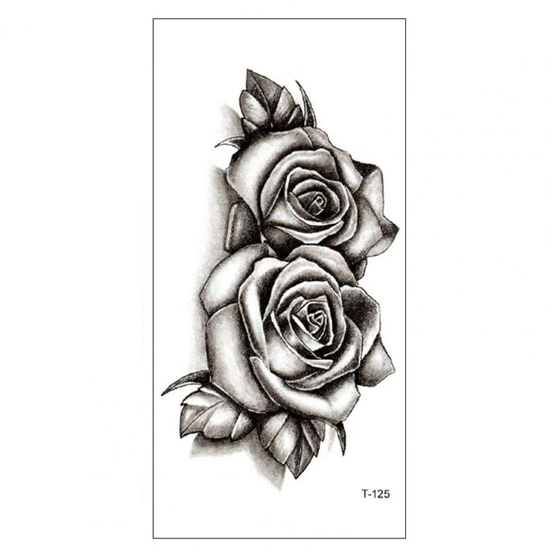 Tymczasowy tatuaż modny kwiatowy tatuaż zmywalny żywe wyraźny obraz ciało tatuaż kwiat tymczasowy tatuaż naklejki na ramię