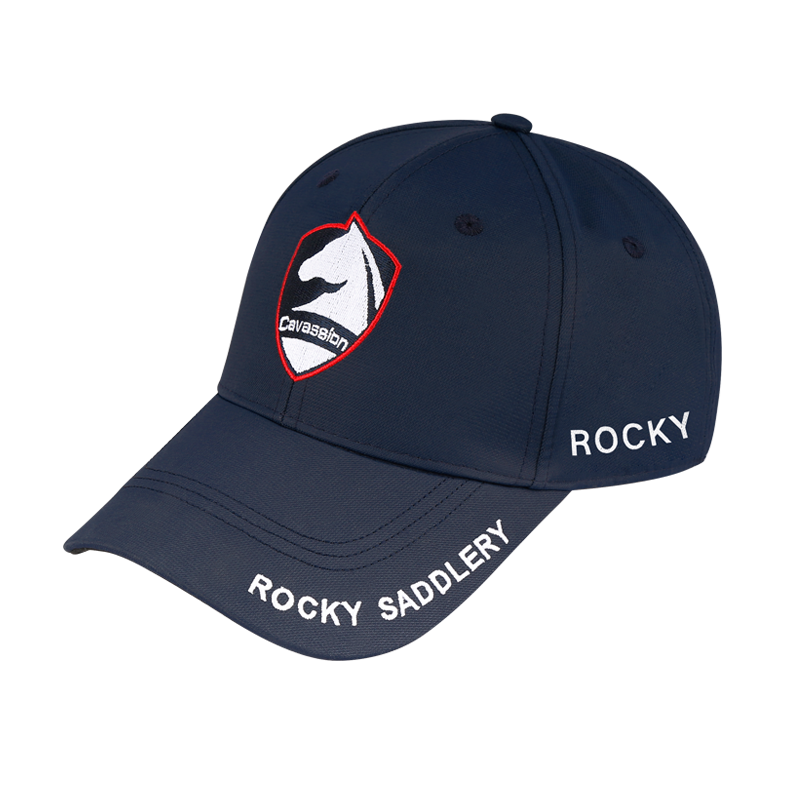 Шляпа наездника с логотипом лошади темно-синего цвета