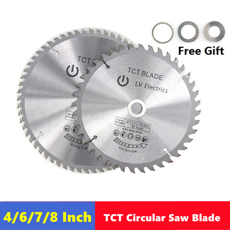 1pcs TCT woodworking saw blade 4/6/7/8inch  30T/40T/60Tmultifunctional circular cutting disc for cutting wood cutting tools