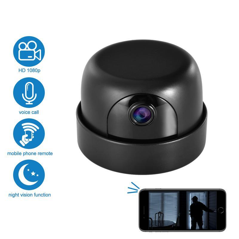 Mini Câmera De Segurança Interior, Monitor De Bebê WiFi, Rastreamento AI, Vídeo De Áudio, Visão Noturna HD, 1080P