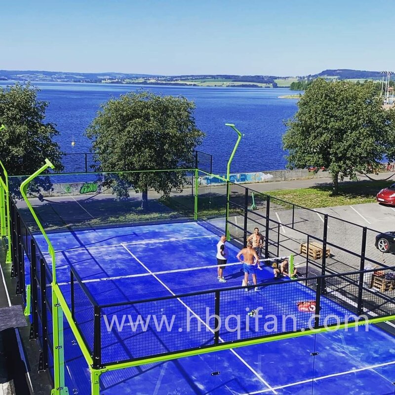 Terrain de tennis de padel super panoramique, vente en gros d'usine