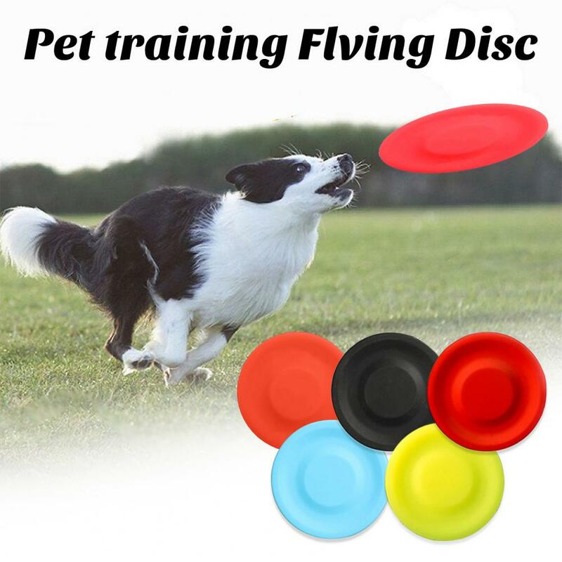 Discos voadores resistentes a riscos para crianças, Mini discos voadores de silicone, Brinquedo durável, Disco voador compacto, Brinquedo para cães, Endless