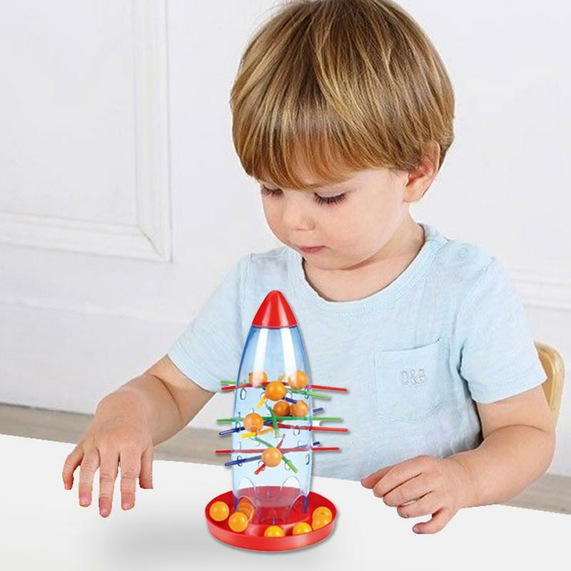 Rocket Board Game Patience Training Stick Toys With Beads Family Games For Adults Parent-Child Interaction Develop Patience