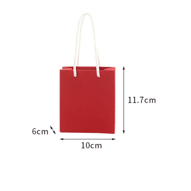 1 Pcs Colored Kraft Paper Bags Hand-held Paper Bags Rectangular Gift Candy Bag Colorful Shopping Bags Party Birthday Bags