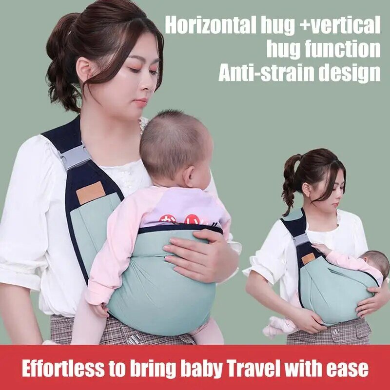 Fascia per marsupio avvolgente per neonato canguri di cotone regolabili allattamento al seno copertura ergonomica per allattamento neonato bambino