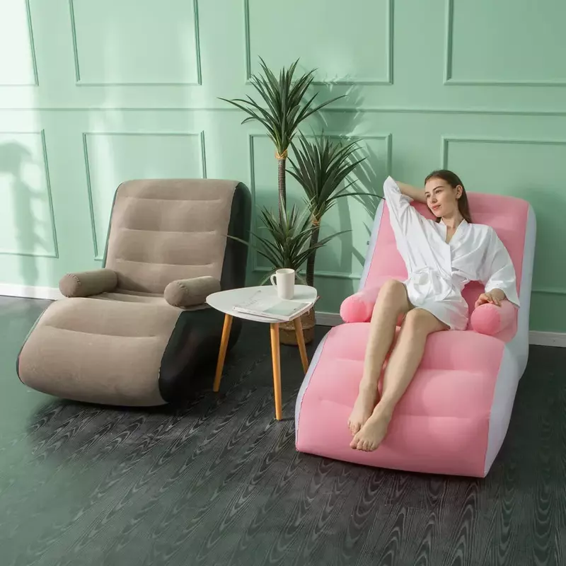 Sedia reclinabile gonfiabile per esterni Comfort morbido divano portatile di lusso da campeggio riposo da spiaggia lussuosi sedili mobili per poltrona