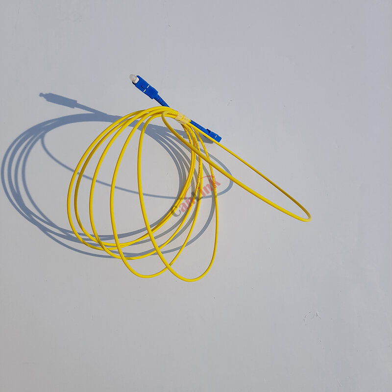 Cable de conexión de fibra óptica, accesorio de 2M SC piezas UPC SM Simplex SX 3,0mm 9/125um SC/UPC, 10 UPC-SC