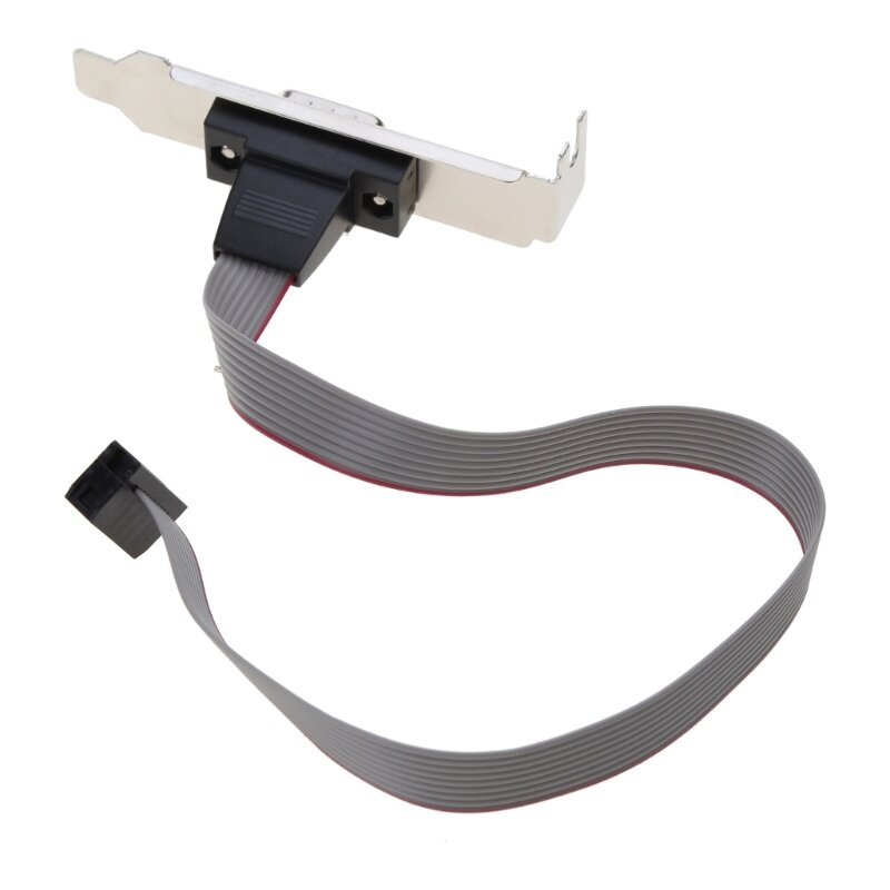 9-контактный DB9 RS232 материнская плата Com порт разъем ленточного кабеля кронштейн с кабелем Прямая поставка