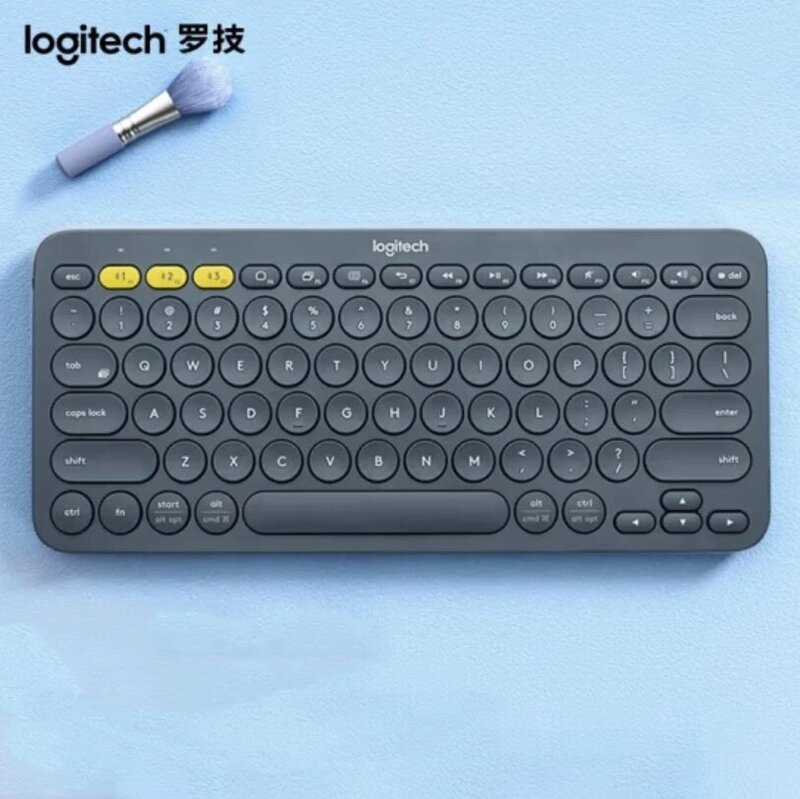 لوحة مفاتيح Logitech K380 لوحة مفاتيح حمراء ومكتب iPad