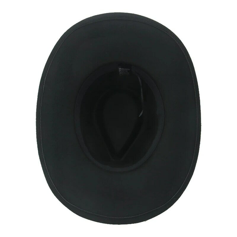 Sombrero de vaquero para Hombre y mujer, gorro de ala ancha de Panamá, color caqui, negro, informal