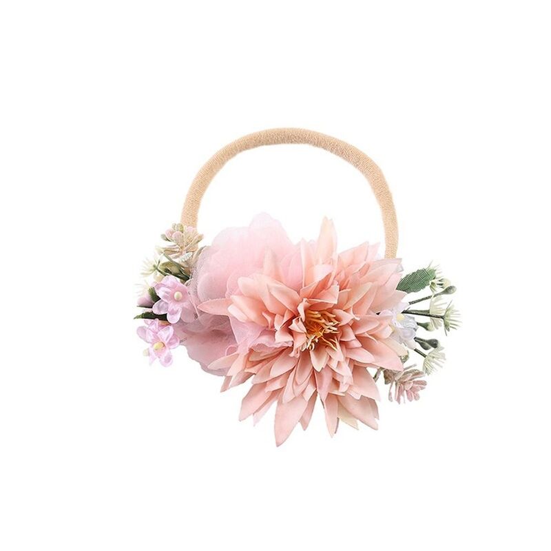 Weiche Mode bequeme Blume Stoff Frühling Kopf bedeckung Kopf bedeckung Baby elastische Stirnband Kinder Haar Reifen Säugling Haarband Kopfschmuck