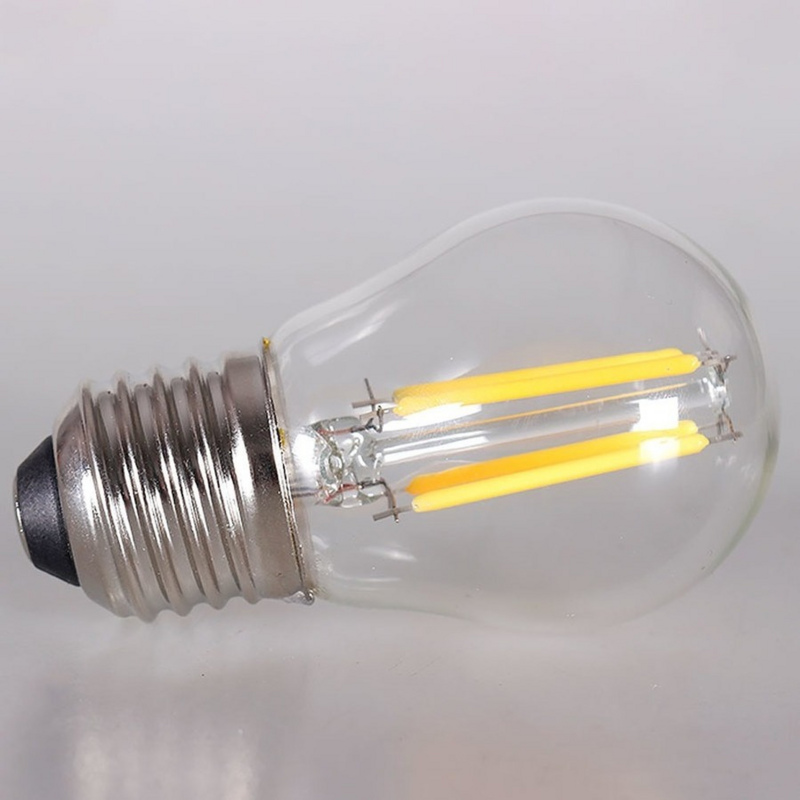 6 sztuk E27 oświetlenie LED ściemniania szkła Blub lampy 220V LED Edison żyrandol E14 G45 240V Vintage żarówka Led 2W 4W 6W 8W