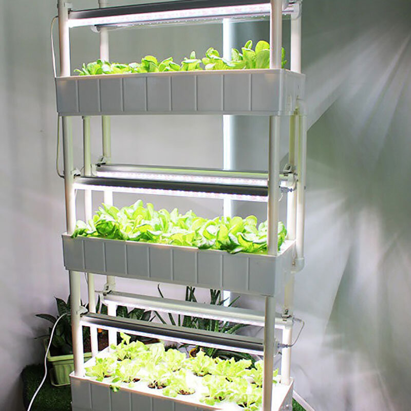 Hydrocultuursysteem Automatische Plantdoos Grondloze Groenteplantmachine Slimme Indoor Planter Aërobe Verticale Apparatuur