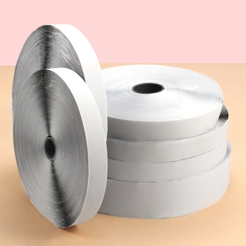 強力な粘着テープ,25m/ペア,黒,白,または黒,クリップ,粘着性,ラベル付き,16〜50mm