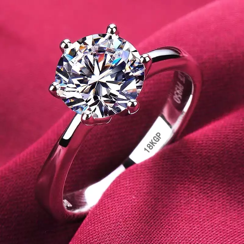 Nigdy nie znikną 100% oryginalna tybetańska srebrna wkładka do pierścionka naturalny cyrkon kamień luksusowy biały pozłacany obrączka na prezent dla kobiet