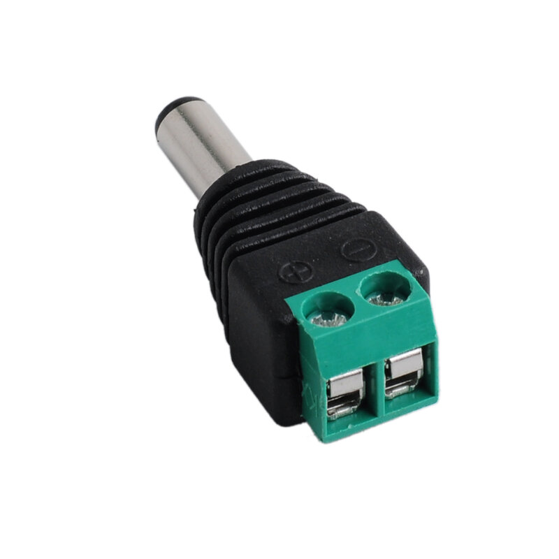 20PCS 5.5mm x 2.1mm Female Male DC Power Plug Adapter for 5050 3528 5060 Single Color LED Strip and CCTV Cameras
