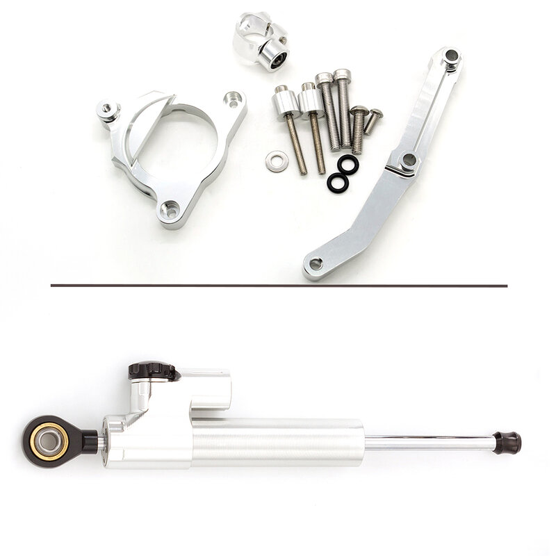 Amortiguador de dirección CNC para motocicleta, Kit de montaje de soporte para Kawasaki Z800 2013-2018 2013 2014 2015 2016 2017