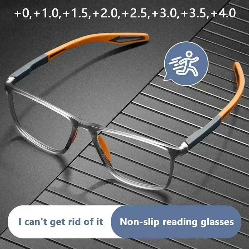 TR90 occhiali da lettura sportivi ultraleggeri Anti-luce blu presbiopia occhiali da vista donna uomo occhiali da vista ottici diottrie a + 4.0