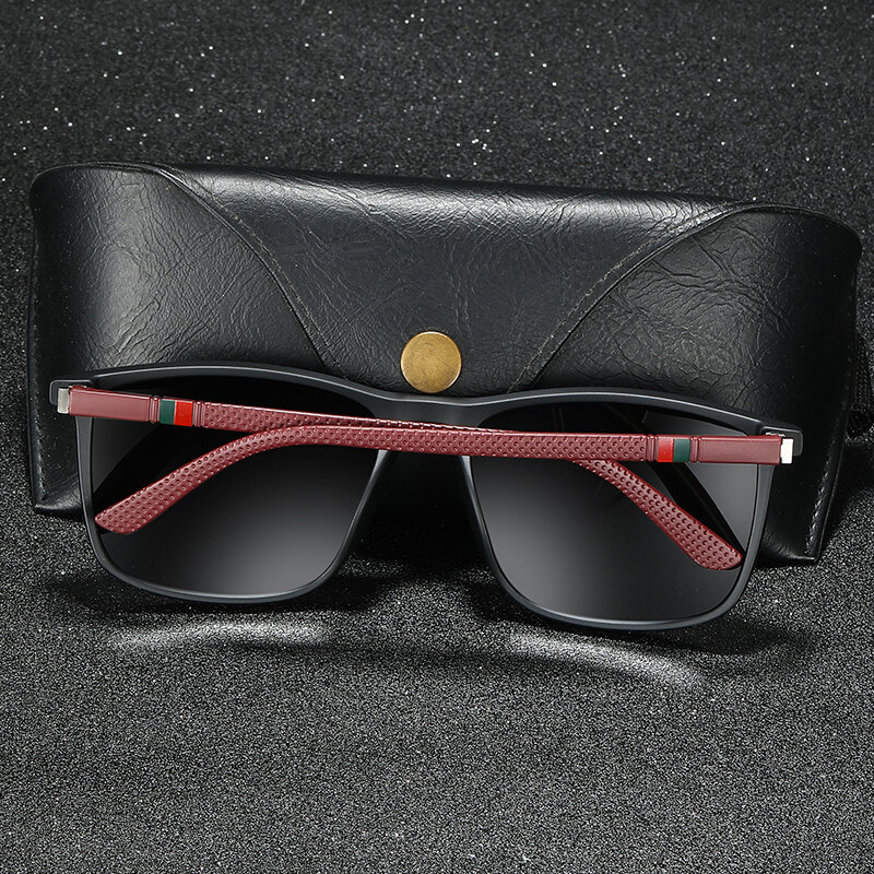 Luxus Quadrat Vintage Polarisierte Sonnenbrille Für Männer Frauen Mode Reise Fahren Anti-glare Sonnenbrille Männlichen TR90 Brillen UV400