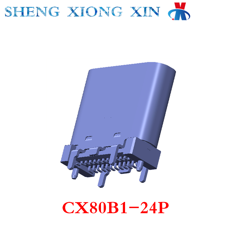 5pcs/Lot 100% New CX80B1-24P DIP USB Connector CX80B1 24Pin 3.1 USB-C TYPE-C USB