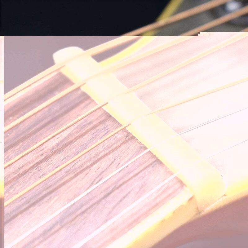 Gitara niebielone kości nakrętka 43/44/45mm akustyczna Folk siodło 72/74/76mm Luthier DIY most budowniczy kości nakrętka do regulacji gryfu
