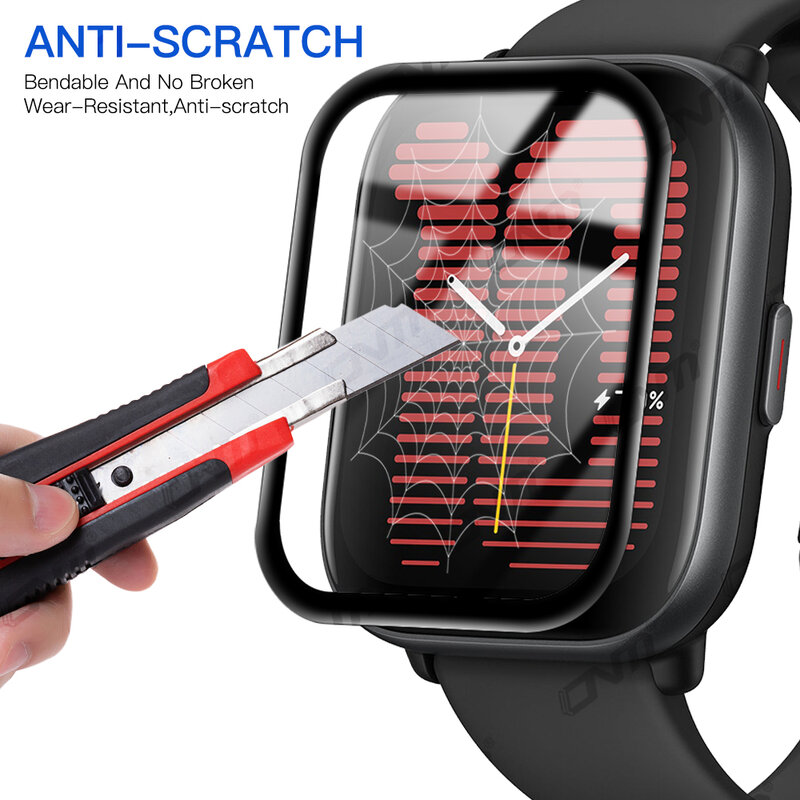 20D Screen Protector for Amazfit Active Anti-scratch Film for Amazfit Active Full Coverage Ultra-HD Protective Film (Not Glass)