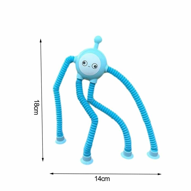 Decompression Telescopic Pop Tube Toy Stress Relief Luminous Sensory Toys Educational Tools Sensory Animal Sucker Toys