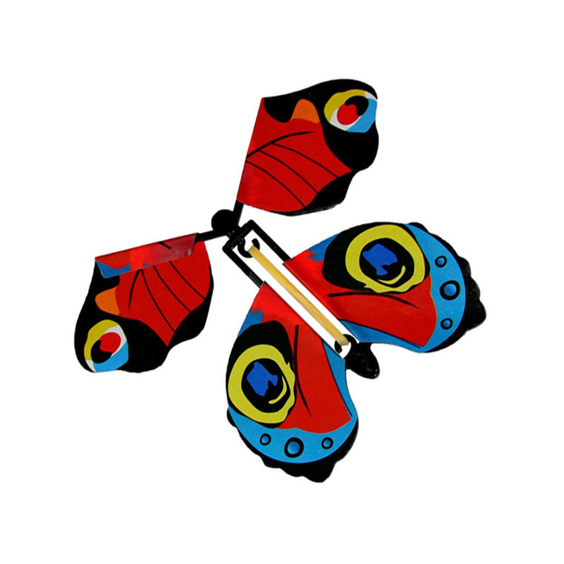 Mariposa voladora mágica de 1-10 piezas, banda de goma alimentada, hada mágica, juguete volador, gran regalo de Surpris, recuerdo de fiesta