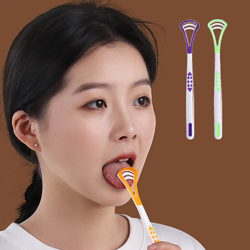 1PCS Tongue Scraper Tongue Brush Cleaning The Surface Of Tongue Oral Cleaning Brushes Cleaner Fresh Breath Health