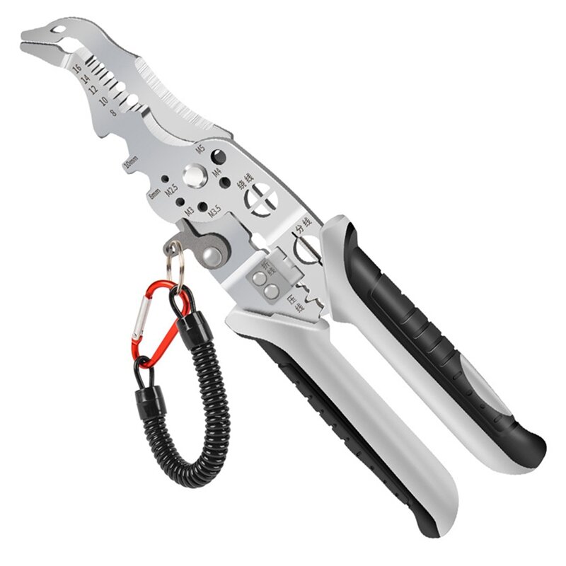 Wire Stripper Tool Electricians Wire Cutter For Wire Cutting Winding Pulling Durable Easy Install