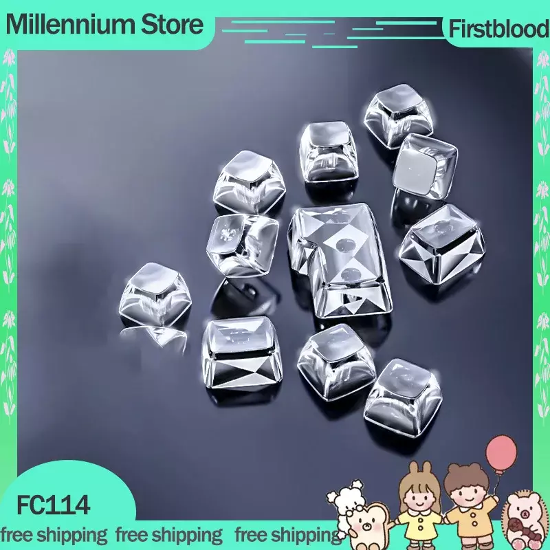 Firstblood FC114 Mechanical Gamer Keyboard Transparent Keycap FCSA Customized Keycaps114Keys PC Keycaps  Accessories Gifts