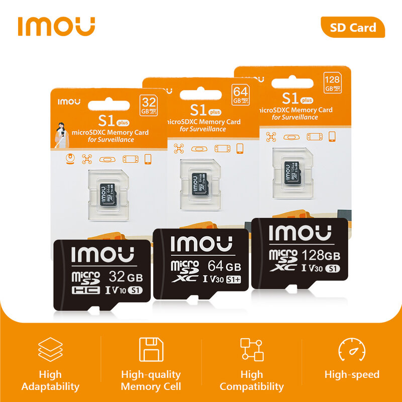 IMOU SD 카드 전용 마이크로 SD XC 카드, 감시용