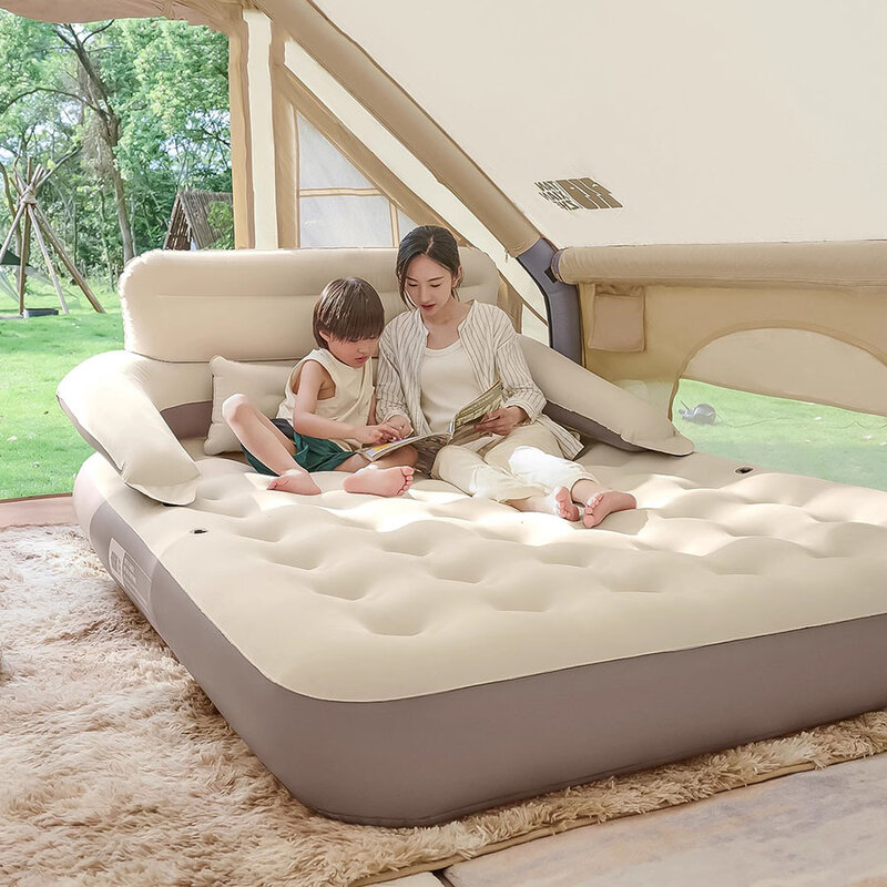 Canapé-lit gonflable à air naturel pour couples adultes, chaise de plage, salon de glamping, camping, plein air, relaxation romantique