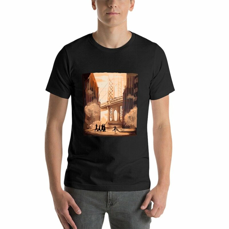 Once Upon a Time in America Art Illustration T-Shirt plus sizes oversized mens workout shirts