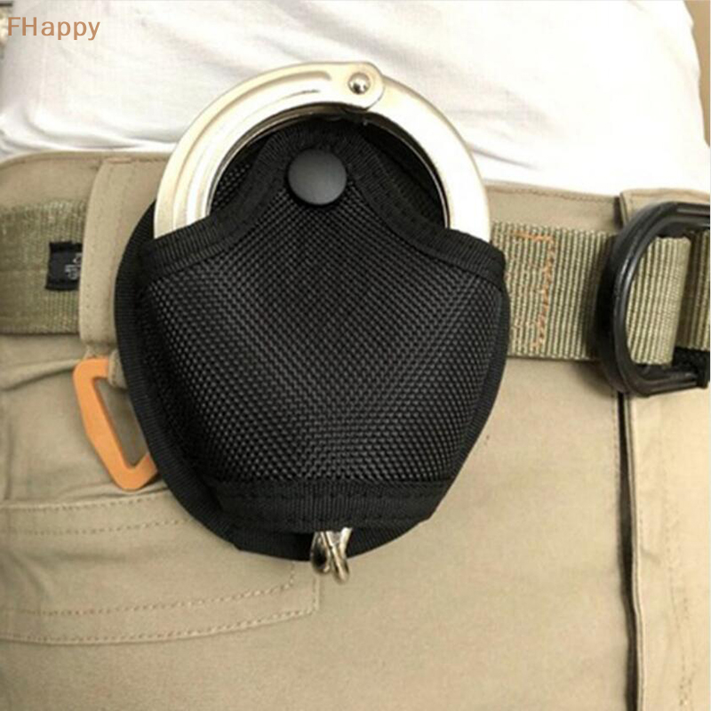 Custodia tattica militare per manette borsa per polsino della polizia tasca per cintura in vita